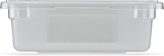 Carlisle FoodService Products Storplus Food Storage Container with Stackable Design for Catering, Buffets, Restaurants, Polycarbonate (Pc), 3.5 Gallons, Clear