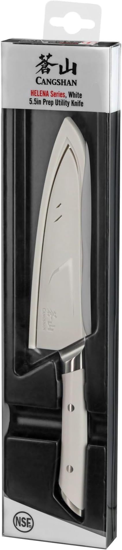 Cangshan HELENA Series 5.5-Inch Prep Utility Knife, Forged German Steel (White)