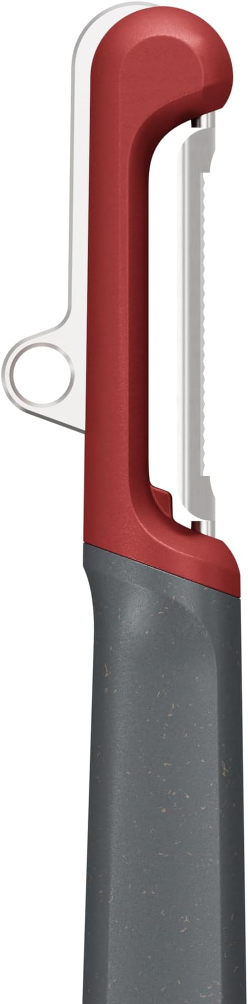 Zyliss Soft Skin Peeler β Ultra-Sharp Stainless Steel Blade for Tomatoes, Peaches & More β Ergonomic Wheatstraw Handle β Built-in Eye Cutter & Safety Cover β Dishwasher Safe β Fruit & Veggie Peeler