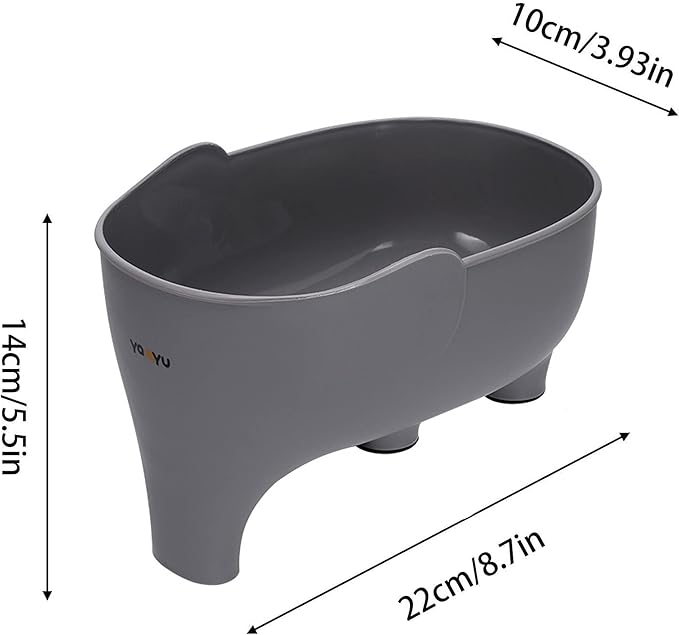 Vegetables Washing Basket Elephant Drainage Basket Fruit Basket for Draining Pasta Noodles Kitchen (Blue)