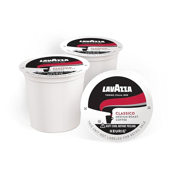 Lavazza Classico Keurig 2.0 K-Cup 96-pack Caps, Coffee Capsules, Espresso Pods, Improved Taste
