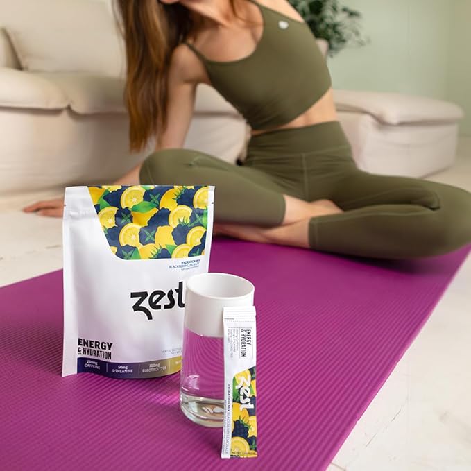 Zest Energy & Focus Variety Pack – 28 Clean Energy Powder Packets with Electrolytes, Caffeine & Nootropics – Backed by Science & Designed with Nutritionists for Hydration, Focus & Performance