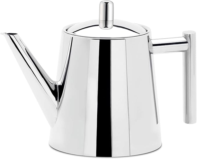 Easyworkz Stainless Steel Teapot with Removeable Infuser 27 oz Stovetop Tea Maker for Fruit Herbal and Infusion Tea