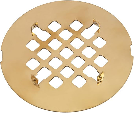 Artiwell 4-1/4” OD Snap-in Shower Drain Cover, Round Shower Drain Strainer Grid, Replacement Cover, Designed for Long-Lasting
