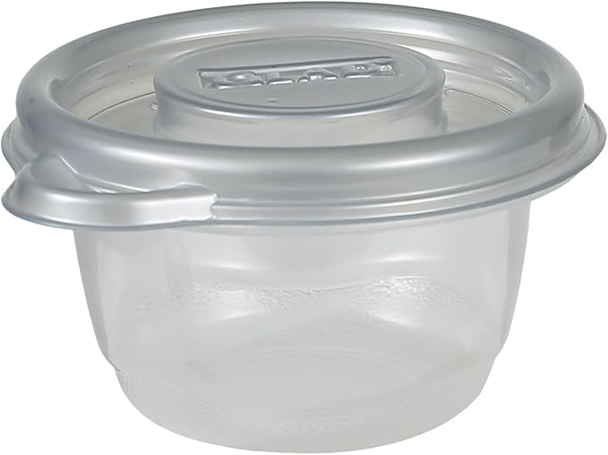 Glad GladWare Home Mini Round Food Storage Containers - Small Meal Container Holds up to 4 Ounces of Food - Lock Tight Seal, 8 Count - 12 Pack
