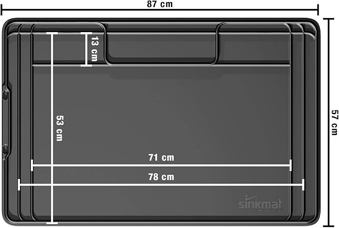 WeatherTech SinkMat – Waterproof Under Sink Liner Mat for Kitchen Bathroom – 34” x 22” Inches - Durable, Flexible Tray – Home undersink Organizer Must Haves, Tan