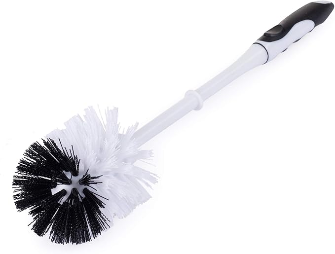 Fuller Brush Toilet Bowl Brush in Caddy Set – 16-Inch Long Handle – Heavy Duty Dome Tufted Bristles, Rubberized Non-Slip Grip, Bathroom, Rim, Trap Cleaner (Pack of 2)