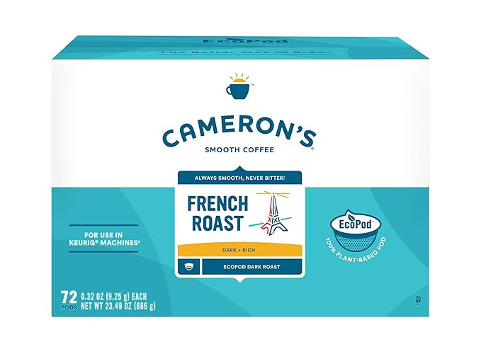 Cameron's Coffee Single Serve Pods, French Roast, 72 Count (Pack of 1)