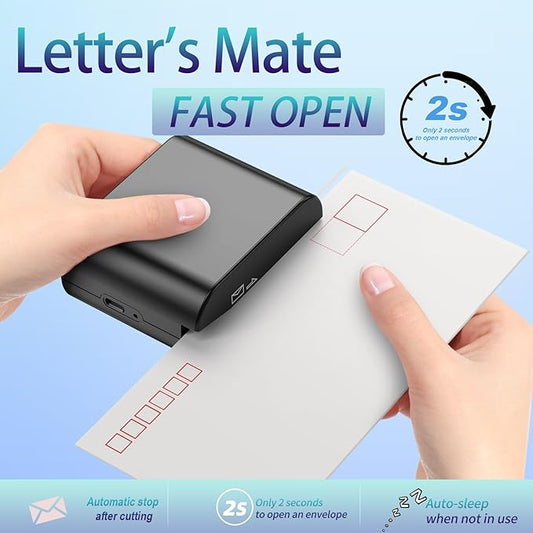 Rechargeable Electric Letter Opener - Automatic Letter Opener Envelope Slitter, Electric Envelope Opener, Letter Opener Envelope Slitter for Universal Mail and Envelopes