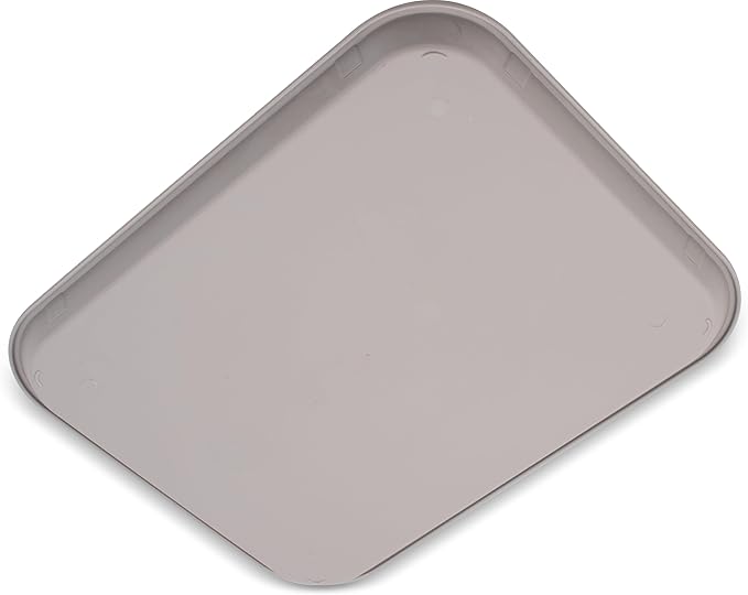 Carlisle FoodService Products Cafe Plastic Fast Food Tray, 14" x 18", Gray