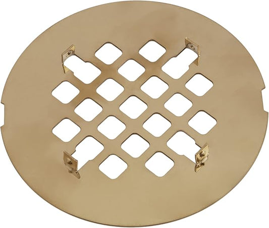 Artiwell 4-1/4” OD Snap-in Shower Drain Cover, Round Shower Drain Strainer Grid, Replacement Cover, Designed for Long-Lasting