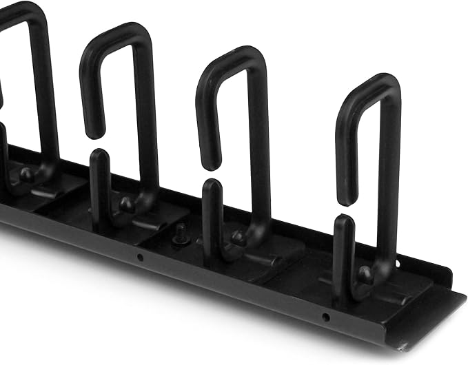 StarTech.com Vertical 0U Server Rack Cable Management w/ D-Ring Hooks - 20U Network Rack Cord Manager Panel - 3ft Wire Organizer (CMVER20UD)