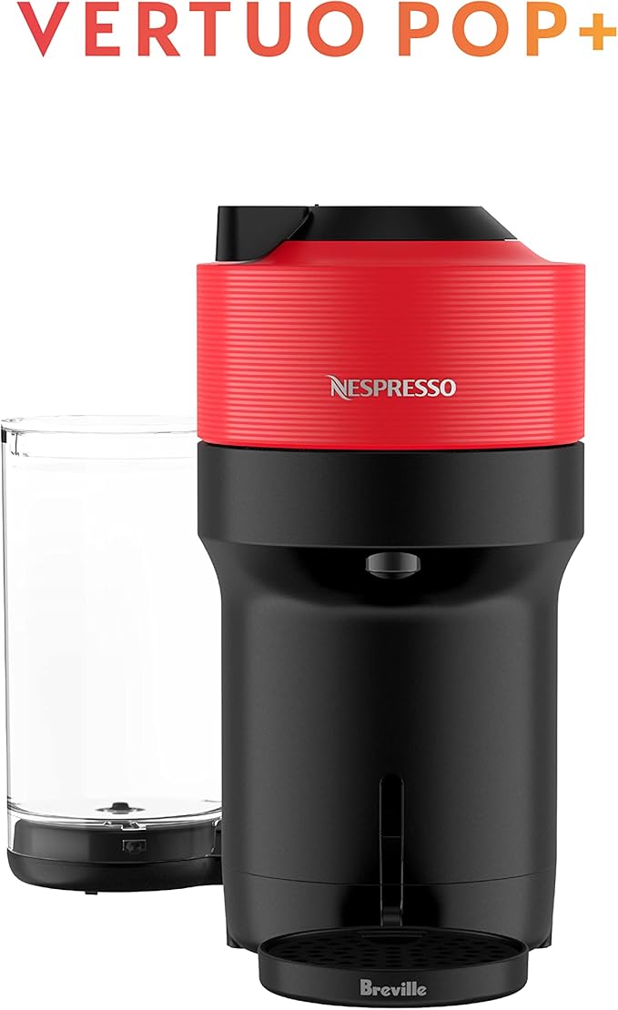 Nespresso Vertuo Pop+ Coffee and Espresso Maker by Breville, Spicy Red