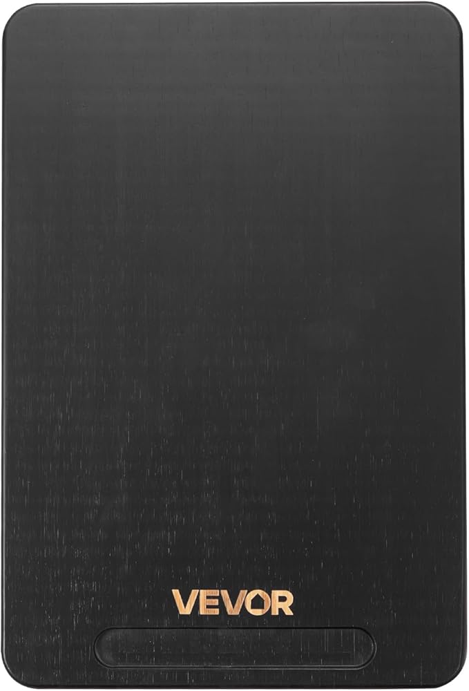 VEVOR Appliance Slider, Large 16 x 12-inch, Rolling Sliding Tray with Silent Rubber Wheels & Hollow Handle, Easy to Clean, Appliance Rolling Tray for Coffee Maker, Kitchen Countertop, Black