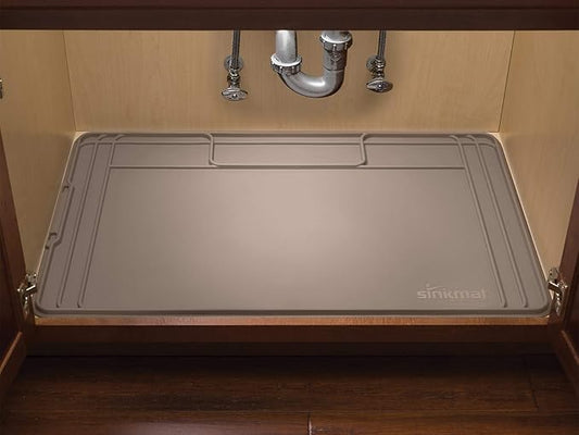 WeatherTech SinkMat β Waterproof Under Sink Liner Mat for Kitchen Bathroom β 34β x 22β Inches - Durable, Flexible Tray β Home undersink Organizer Must Haves, Tan
