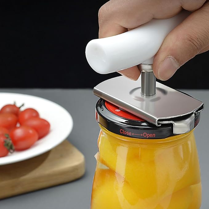 Jar Opener for Weak Hands, Manual Twist to Open Can Opener, Adjustable Stainless Steel Lid Loosener, Gripper Tight Top Remover for Seniors, Arthritis, Kitchen Loosener Gadgets