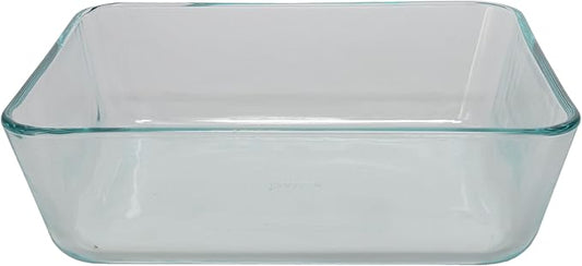 Pyrex 4-Piece 7212 Glass Dish Set with Marine Blue Lids - 11 Cup Capacity - Made in USA