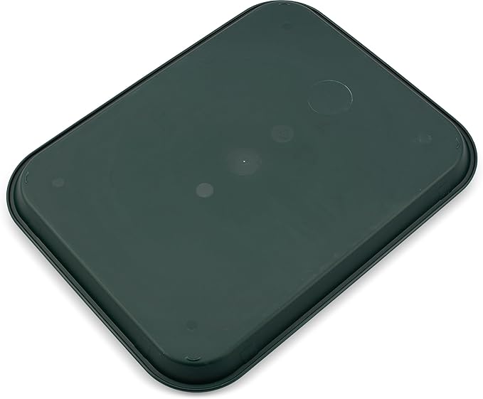 Carlisle FoodService Products Cafe Fast Food Cafeteria Tray with Patterned Surface for Cafeterias, Fast Food, And Dining Room, Plastic, 17.87 X 14 X 0.98 Inches, Forest Green