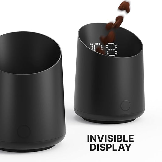 Subminimal Subscale Digital Dosing Cup with LED Display – Sleek & Precise Scale - Dosing & Brewing Accessories, Measures Coffee Grounds for Espresso - Coffee Lover Gifts - Black
