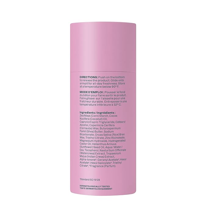 ATTITUDE Plastic-Free Deodorant, EWG Verified, Aluminum Free, Vegan Naturally Sourced Body Deodorants for Women & Men, Dermatologically Tested, White Tea Leaves, 3 Ounces