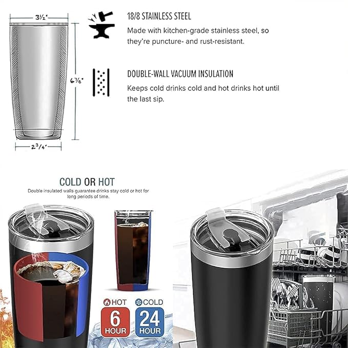 We’re a Team Forever & Always – Personalized Photo 20oz Stainless Steel Insulated Tumbler – Custom Couples Gift (White)