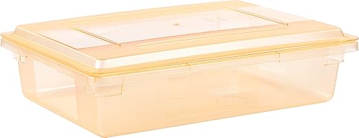Carlisle FoodService Products CFS 10627C22 StorPlus Color-Coded Food Box Storage Container Lid Only, 26" x 18", Yellow (Pack of 6)