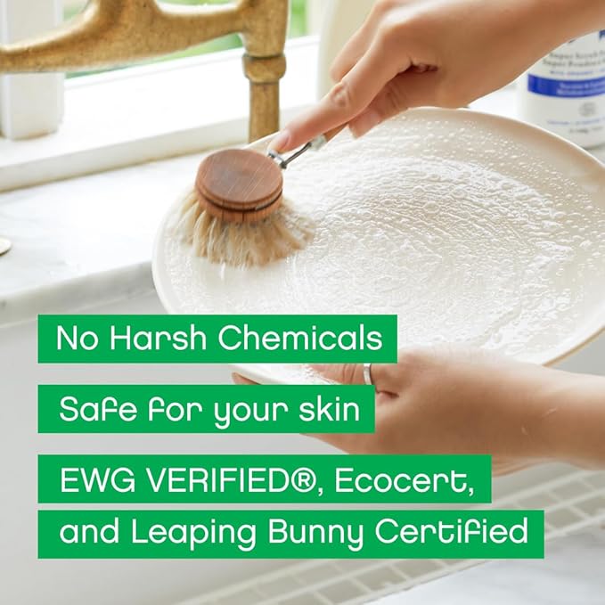 AspenClean Natural Dish Soap Refill Eucalyptus and Rosemary - 100% Natural, Organic, Baby-Safe, Pet-Friendly, Vegan, Cruelty-Free, Biodegradable - EWG VERIFIED & EcoCert Certified (2 Pack)