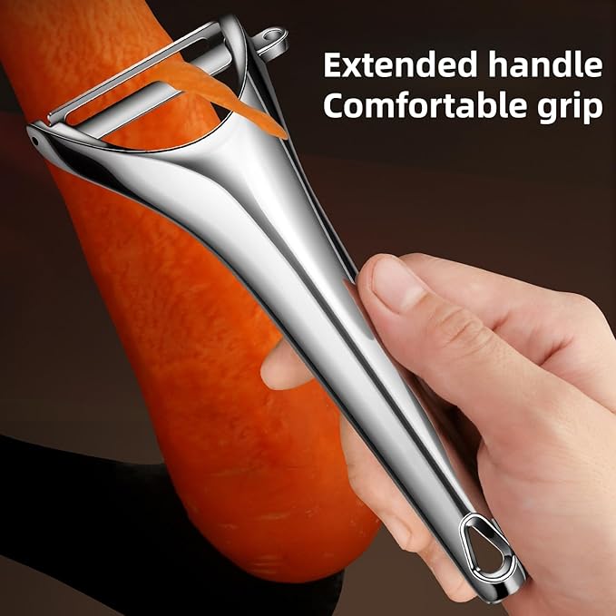 Y-Shaped Vegetable Peeler,Silver Rotary peeler/Easy Peeler/Suitable for Apples, Potatoes, Carrots, Cucumbers, Cabbage and Various Fruits.