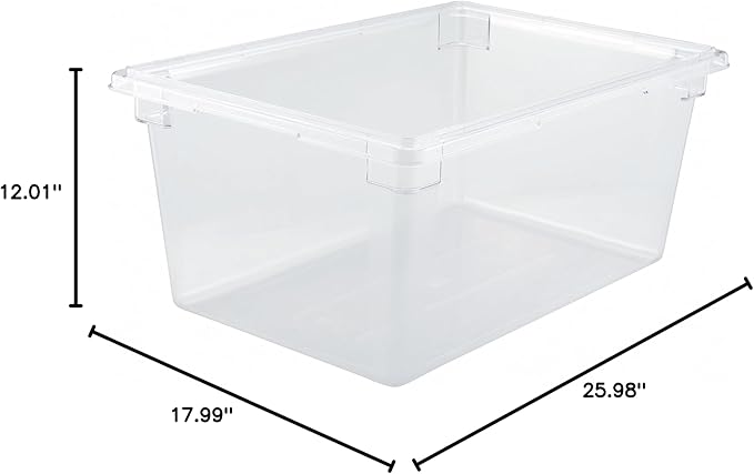 Winco Commercial Food Storage Box/Tote for Restaurant, 18" x 26"