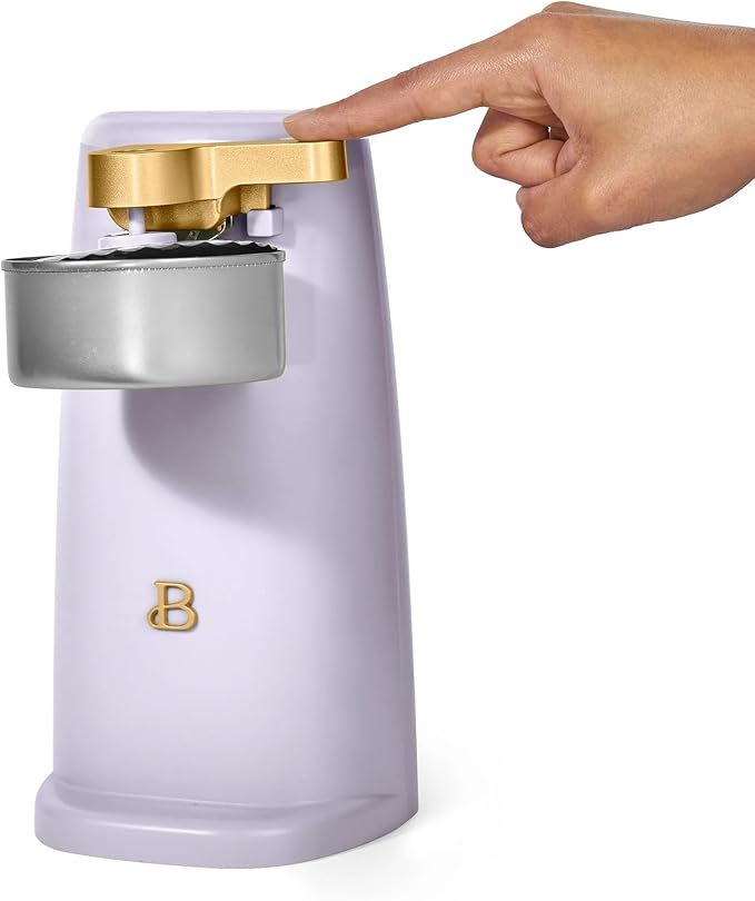 Beautiful Automatic Can Opener Kit, Hands-Free Electric Opener with Safety Auto-Stop & Magnetic Lid Catcher, Special Edition (Lavender)