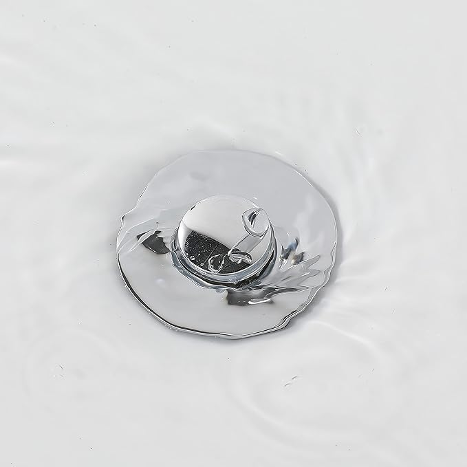 Bathroom Sink Stopper - for 1.25" Standard Drain Holes, Pop Up Sink Strainer, Bullet Core Push Type Stainless Steel Plug