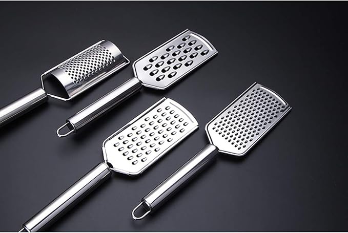 Handheld Cheese Grater, Cheese Zester Stainless Steel, Lemon Zesters, Kitchen Vegetable Peeler, Food Zesters Grater Slicer for Ginger Garlic Chocolate Fruits, Zester Graters with Handle
