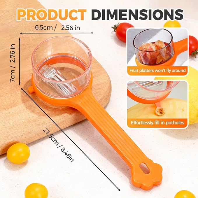 Peeling Knife With Storage Boxs, New with Box Storage Kitchen Special Fruit Peeler, Double sided Stainless Steel Peeler, Fruit Vegetable Peeler with Container (1PC Orange)