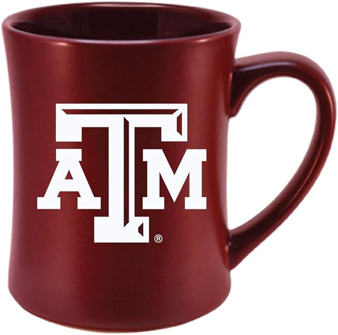Texas A&M Ceramic 16oz Sculpted Mug – Official Team Logo Coffee Cup – Handwash Recommended – Individually Boxed