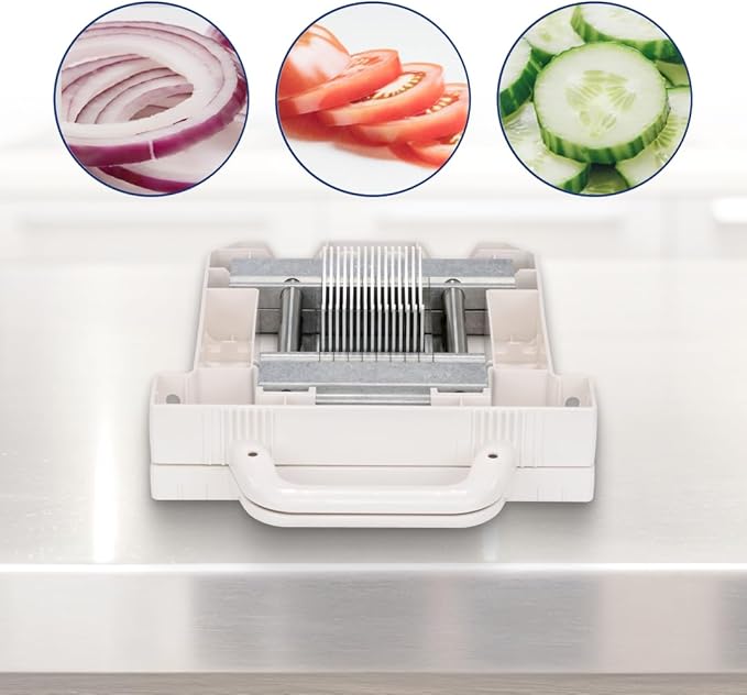 Prince Castle Saber King Onion/Multi-Purpose Blade Pusher Set, 3/16" Vegetable Chopper, Onion Cutter, Kitchen Chopper for Cutting and Dicing Onions