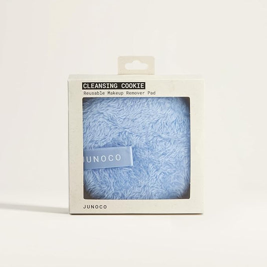 JUNO & Co. Reusable Makeup Remover Pad, Washable Face Cleansing Pad Blue