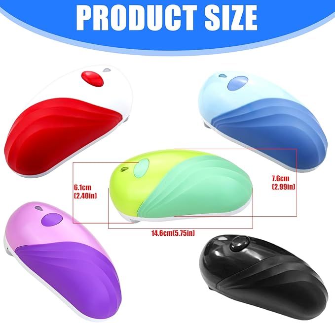 Automatic Can Opener for Jar Opening Portable Rechargeable Electric Bottle Lid Opener for Homes Kitchen Use