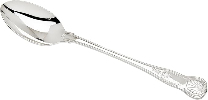 Godinger Rice Spoon, Silverplate Dinnerware, Serving Spoon for Cooking, Serving