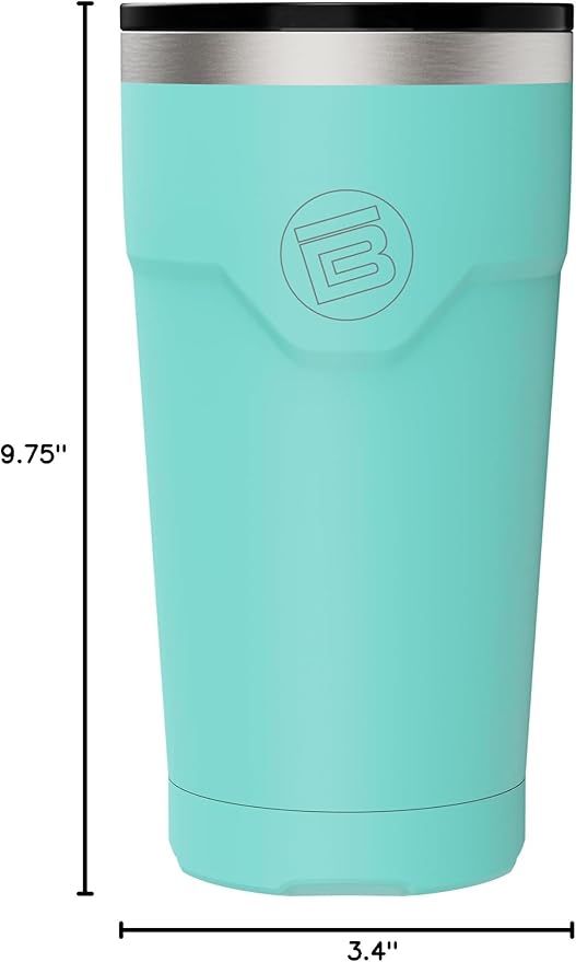 BOTE MagnePod Drinkware Insulated Drink Tumbler includes Lid with Straw Magnetically attaches to Compatible SUPs Kayaks Floats Hangouts 20 oz Multiple Colors