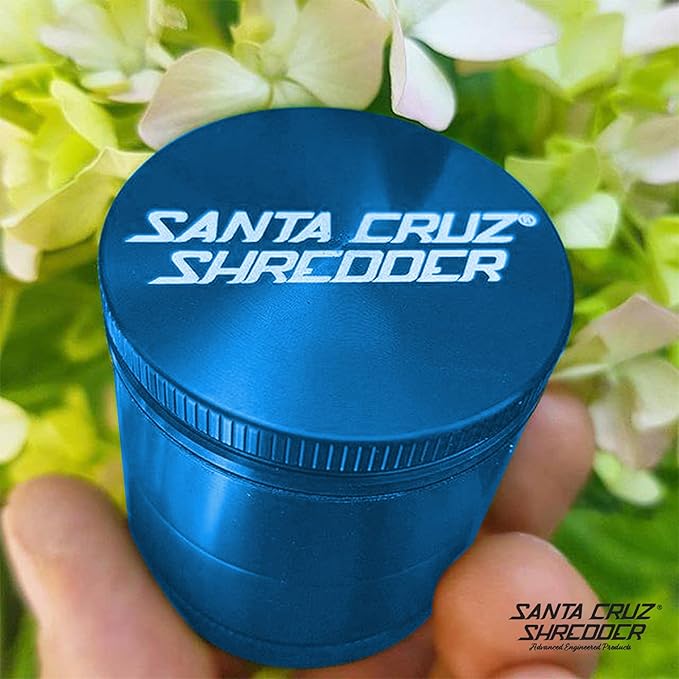 Santa Cruz Shredder Spice Grinder Made in USA (Medium (2.2 Inch), Blue)