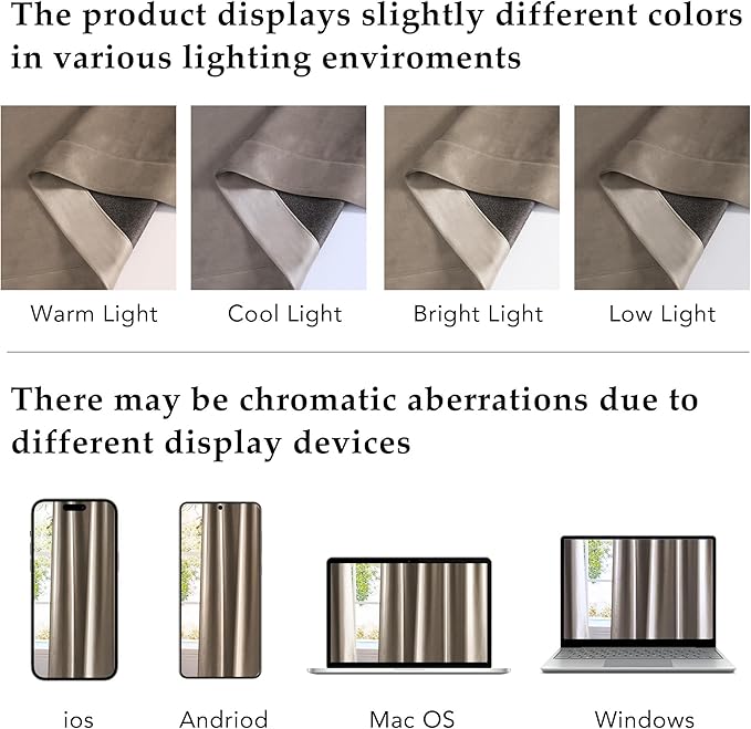 NICETOWN Taupe Blackout Velvet Curtains for School 84 inch Long 2 Panels 52" Width, Pleat Tape with Back Tab Room Darkening Thermal Insulated Privacy Protection Modern Drapes for Living Room, Bedroom