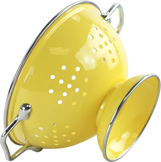Calypso Basics by Reston Lloyd Powder Coated Enameled Colander, 1 Quart, Lemon