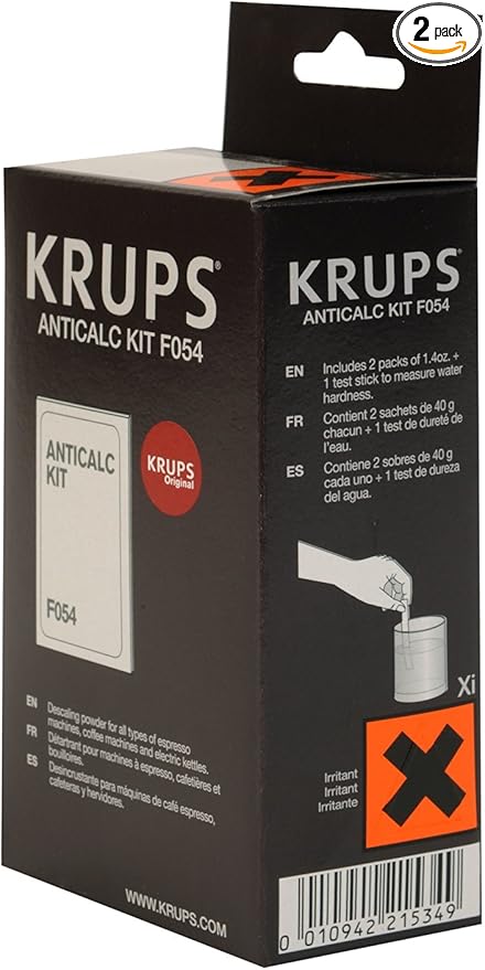 KRUPS Descaling Anti-Calc Powder (2x40g) For Espresso, Dolce Gusto, Coffee Makers