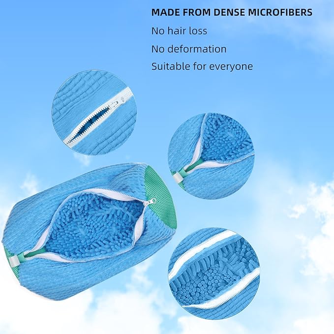 2-Packs Shoe Washing Bag for Washing Machine,Laundry Shoe Bag for Washer and Dryer Reusable Shoe Cleaning Bag