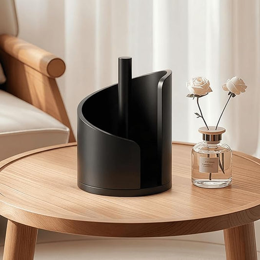 Mountain Wooden Paper Towel Holder Countertop - Modern Minimalist Large Capacity ,Sturdy Clear Texture Wooden Storage Organizer for Kitchen/Home/Office