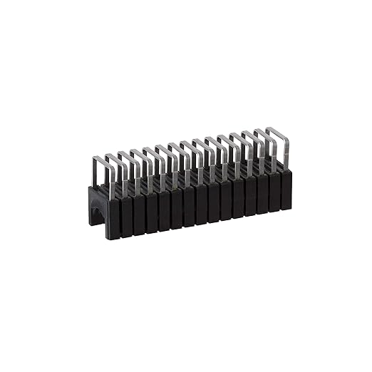 Arrow 591188BLSS Genuine T59 Stainless Steel 1/4-Inch Leg Length by 5/16-Inch Crown Width Insulated Staples for Cable and Wiring, Black, 300 Count