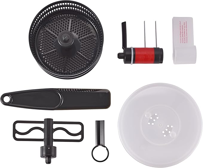 Rosle Manual Pull-Start Food Processor Multi Cutter & Salad Spinner Basket