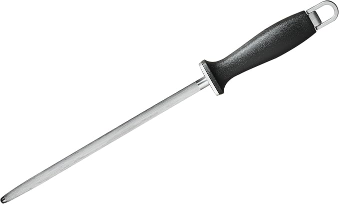 Tramontina Pro Series Forged 10-Inch Sharpening Steel, Knife Sharpener Honing Rod