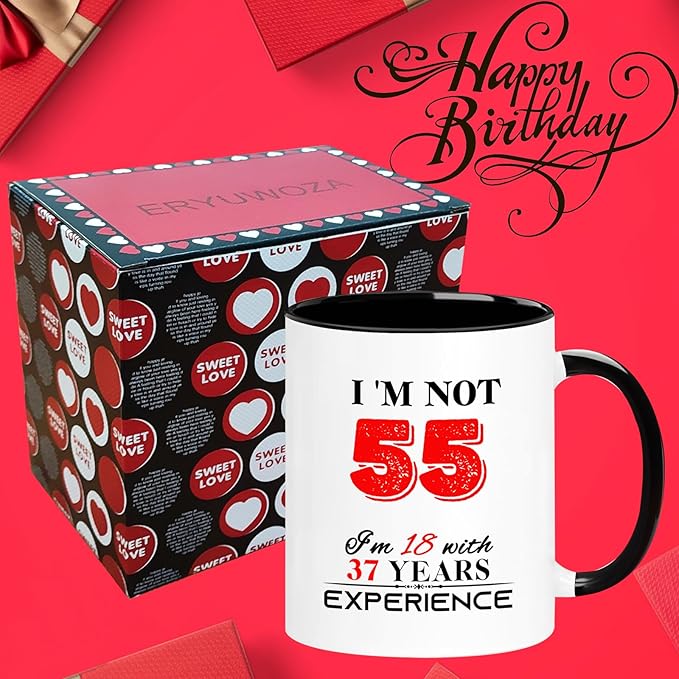 1970 55th Birthday Mug for Women Men, Turning 55 Year Old Birthday Gifts for Mom, Dad, Grandma, Grandpa, Wife, Husband, Daughter, Sister, Best Friends, Coworkers, Her, Him, 11oz Coffee Cup