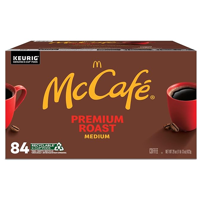 McCafe Premium Roast Coffee, Single Serve Keurig K-Cup Pods, Medium Roast, 84 Count